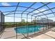 Private screened pool area with a safety fence, perfect for enjoying sunny days at 523 Higher Combe Dr, Davenport, FL 33897