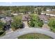 Aerial view of a home with well-maintained landscaping on a large lot in a neighborhood at 556 Grande Dr, Davenport, FL 33837