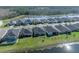 Aerial view of backyard with water view at 585 Mosaic Blvd, Daytona Beach, FL 32124