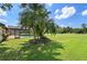 Spacious backyard featuring a screened-in pool area and lush green grass at 7037 Edgeworth Dr, Orlando, FL 32819