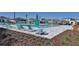 Community pool with ample seating surrounded by lush landscaping, perfect for relaxation and socializing at 1192 Sable Glen Dr, St Cloud, FL 34771