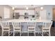 Kitchen island with seating, pendant lighting, and plenty of counter space for meal prep and entertaining at 12191 Sumter Dr, Orlando, FL 32824
