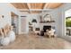 Stylish living room featuring a fireplace, tile floors, and an open floor plan at 1404 Kelso Blvd, Windermere, FL 34786