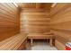 Wood-lined sauna with benches and tiled floor for a relaxing experience at 1404 Kelso Blvd, Windermere, FL 34786