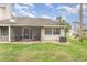 Enjoy the backyard with screened in patio and lush green space at 2007 Cornell Pl # 4, Port Orange, FL 32128