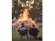 Cozy scene of a bonfire at Spruce Creek, with people gathered around enjoying the warmth at 2007 Cornell Pl # 4, Port Orange, FL 32128