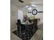 This dining area with a ceiling fan also contains box storage at 1912 Cattleya Dr # 1912, Kissimmee, FL 34741