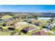 Beautiful aerial view of a residential community featuring well-manicured lawns, a lake, and lush greenery and golf course at 3704 Via Monte Napoleone Dr, Poinciana, FL 34759