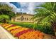 Solivita community entrance sign with colorful landscaping and palm trees under a bright sky at 3704 Via Monte Napoleone Dr, Poinciana, FL 34759