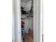 A standard closet space with assorted storage solutions and room for organization at 7873 Dausset St, Orlando, FL 32827