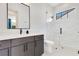 Modern bathroom features sleek vanity, frameless shower, and stylish fixtures at 831 W Harvard St, Orlando, FL 32804