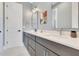 Modern bathroom featuring double sinks, sleek vanities, and contemporary fixtures at 831 W Harvard St, Orlando, FL 32804