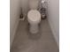 Close up of the toilet showing the tile flooring at 929 Conch Rd, Davenport, FL 33896