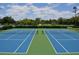 A pristine view of the neighborhood tennis courts, offering a community recreational space at 112 E Cumberland Cir, Longwood, FL 32779