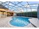 A beautiful in-ground swimming pool with a large screened enclosure at 11733 Delwick Dr, Windermere, FL 34786