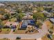 Aerial view showing the house with a defined yard, trees and location in the neighborhood at 172 Post And Rail Rd, Longwood, FL 32750