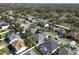 A scenic aerial perspective of a suburban community, illustrating the layout and architectural diversity at 398 Lake Amberleigh Dr, Winter Garden, FL 34787