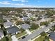 A beautiful aerial view of a neighborhood on a sunny day, with well-maintained homes and lush landscaping at 398 Lake Amberleigh Dr, Winter Garden, FL 34787