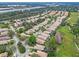 Aerial view of a residential neighborhood featuring well-maintained homes, trees, and a golf course at 501 Sotheby Way, Debary, FL 32713