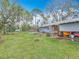 Large grassy backyard provides a serene setting and plenty of room for outdoor activities at 607 Powers Ave, Port Orange, FL 32127