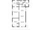 Floor plan showing layout of primary bedroom, kitchen, living room, dining area, and bathrooms at 630 N Nashua Ave, Fort Meade, FL 33841