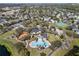 Aerial view of a pool, park, and playground at 713 Duff Dr, Winter Garden, FL 34787