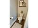 Powder room features stylish decor and a modern toilet at 1024 Prosperity Dr, Winter Garden, FL 34787