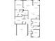 Schematic layout of the home including the primary bedroom, living room, kitchen, and garage at 168 Victoria Oaks Blvd, Deland, FL 32724