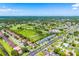 Aerial view of neighborhood near golf course showcasing community and green spaces at 20648 Maxim Pkwy Pkwy, Orlando, FL 32833