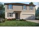 Charming two-story home featuring a well-manicured lawn, attached garage, and neutral color palette at 2311 White Tail St, Davenport, FL 33837