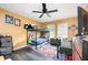 bedroom featuring bunk beds, hardwood floors, and natural light at 2454 Whitehorse St, Deltona, FL 32738