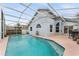 Inviting backyard pool with screened-in lanai, perfect for outdoor enjoyment at 2980 Viscount Cir, Kissimmee, FL 34747