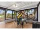 Enclosed patio with view of lake and playground at 3325 Dove Ln, Mulberry, FL 33860