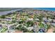 Scenic aerial view of a quiet coastal neighborhood with a mix of waterfront and inland homes at 44 Capistrano Dr, Ormond Beach, FL 32176