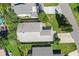 Overhead shot showing house roof, yard, and neighborhood at 44 Capistrano Dr, Ormond Beach, FL 32176