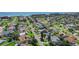 Picturesque aerial view of a serene neighborhood near the stunning coastline at 44 Capistrano Dr, Ormond Beach, FL 32176