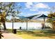 Scenic picnic spot by the water featuring shaded tables and a peaceful atmosphere for outdoor enjoyment at 8122 Pine Island Rd, Clermont, FL 34711