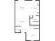 Floor plan showing layout of kitchen, dining area, living room, laundry, and stairs at 1613 Reflection Cv, St Cloud, FL 34771