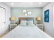 Comfortable bedroom showcasing nautical decor, bedside tables with lamps, and a serene atmosphere at 1856 Cross Prairie Pkwy, Kissimmee, FL 34744