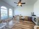 Office space features hardwood floors, natural light, and neutral colors at 2121 Knollview Ct, Oviedo, FL 32765