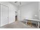 Bedroom with an office space attached provides flexible living options at 3186 Sailing Pier Ave, Winter Garden, FL 34787