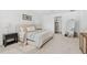 Neutral bedroom with carpet, large bed and furnishings; complete with decor at 3351 Pine Timber Pt, Oviedo, FL 32765