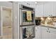 Close up of modern, stainless steel appliances including a double oven in a white kitchen at 442 Devon Pl, Lake Mary, FL 32746