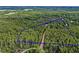 Beautiful aerial view of a heavily wooded lot, highlighting the natural beauty and privacy of the expansive acreage at 11811 Kijik Trl, Groveland, FL 34736