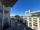 Breathtaking city views from the private balcony of a high-rise apartment at 155 S Court Ave # 2106, Orlando, FL 32801