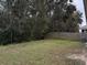 The backyard features a wooden fence and mature trees at 3719 Madbury Cir, Lakeland, FL 33810