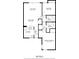 Detailed floor plan showcasing the layout of an 859 sq ft home with living and bedroom spaces at 4713 Capri Pl # 190, Orlando, FL 32811