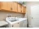 Functional laundry room features modern appliances, ample counter space, and convenient storage solutions at 6346 Dallas Blvd, Orlando, FL 32833