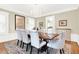 Elegant dining room with a wooden table, upholstered chairs, and decorative accents at 721 Delaney Ave, Orlando, FL 32801