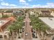 Aerial view of a street with trees and a view of the city's skyline at 1531 Lake Baldwin Ln, Orlando, FL 32814